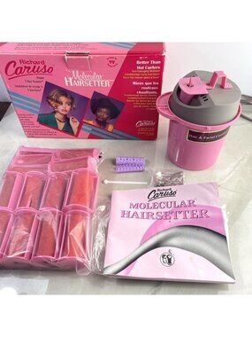 READ Richard Caruso Molecular Hairsetter Hair Rollers Traveler 3-Way Vintage Box